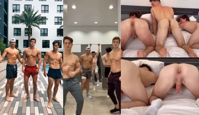 JustTheGays thumbnail for Nick Sandell and friends show off this holes - amateur gay porn from OnlyFans, MyVidster, GayForFans and more! - Group, Young & Twink