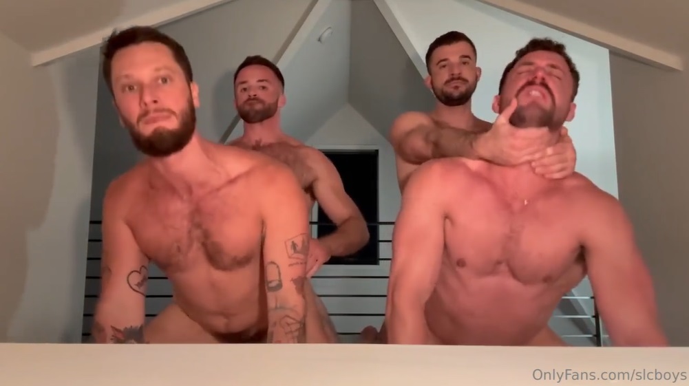 JustTheGays thumbnail for SLCBoys, Cj Delco and Hung Caleb have a threesome - fucking a cummy hole - amateur gay porn from OnlyFans, MyVidster, GayForFans and more! - Anal, Bareback, Big Cock, Breeding & Creampie, Group