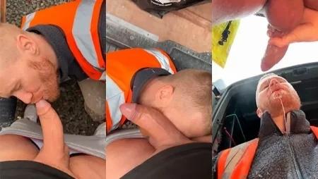 JustTheGays thumbnail for TradesmanCock – Angus and XXLTopLondon Collab #2 - amateur gay porn from OnlyFans, MyVidster, GayForFans and more! - Outdoor, Oral, Big Cock