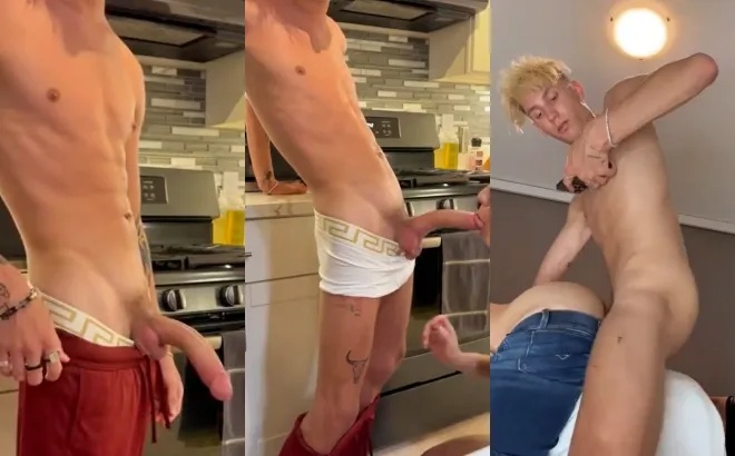 JustTheGays thumbnail for Jvettson gets sucked by Kayleb Alexander in the kitchen - amateur gay porn from OnlyFans, MyVidster, GayForFans and more! - Big Cock, Oral, Young & Twink