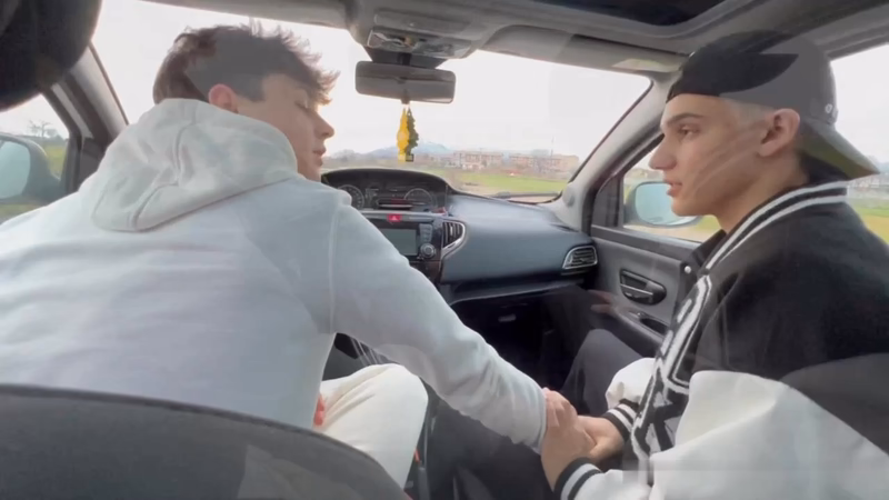 JustTheGays thumbnail for Samuele Cunto (sexysamu) and Kevin Guastella (hotkev) jerk and fool around in the car - amateur gay porn from OnlyFans JustForFans GayForFans - Jerk Off, Young/Twink
