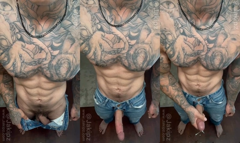 JustTheGays thumbnail for Stroking my big cock in jeans while talking dirty – Jake Andrich (Jakipz) - amateur gay porn from OnlyFans JustForFans GayForFans - Big Cock, Jerk Off, Muscle, Solo