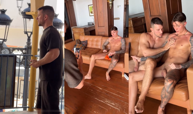 JustTheGays thumbnail for Wazgod121 – a photoshoot ends with us jerking eachother - amateur gay porn from OnlyFans JustForFans GayForFans - Jerk Off