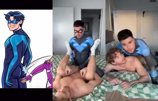 JustTheGays thumbnail for Alurdun gets fucked by his super hero - amateur gay porn from OnlyFans JustForFans GayForFans - Anal, Bareback