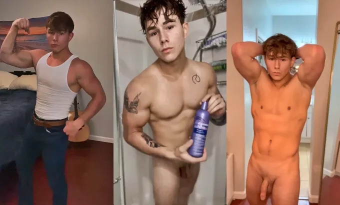 JustTheGays thumbnail for Cute TikToker shows off in the shower - amateur gay porn from OnlyFans, MyVidster, GayForFans and more! - Shower, Solo, Young & Twink