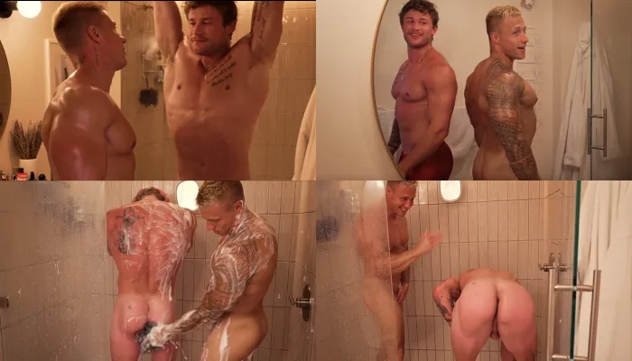 JustTheGays thumbnail for Desmides – a shower together - amateur gay porn from OnlyFans, MyVidster, GayForFans and more! - Muscle, Shower