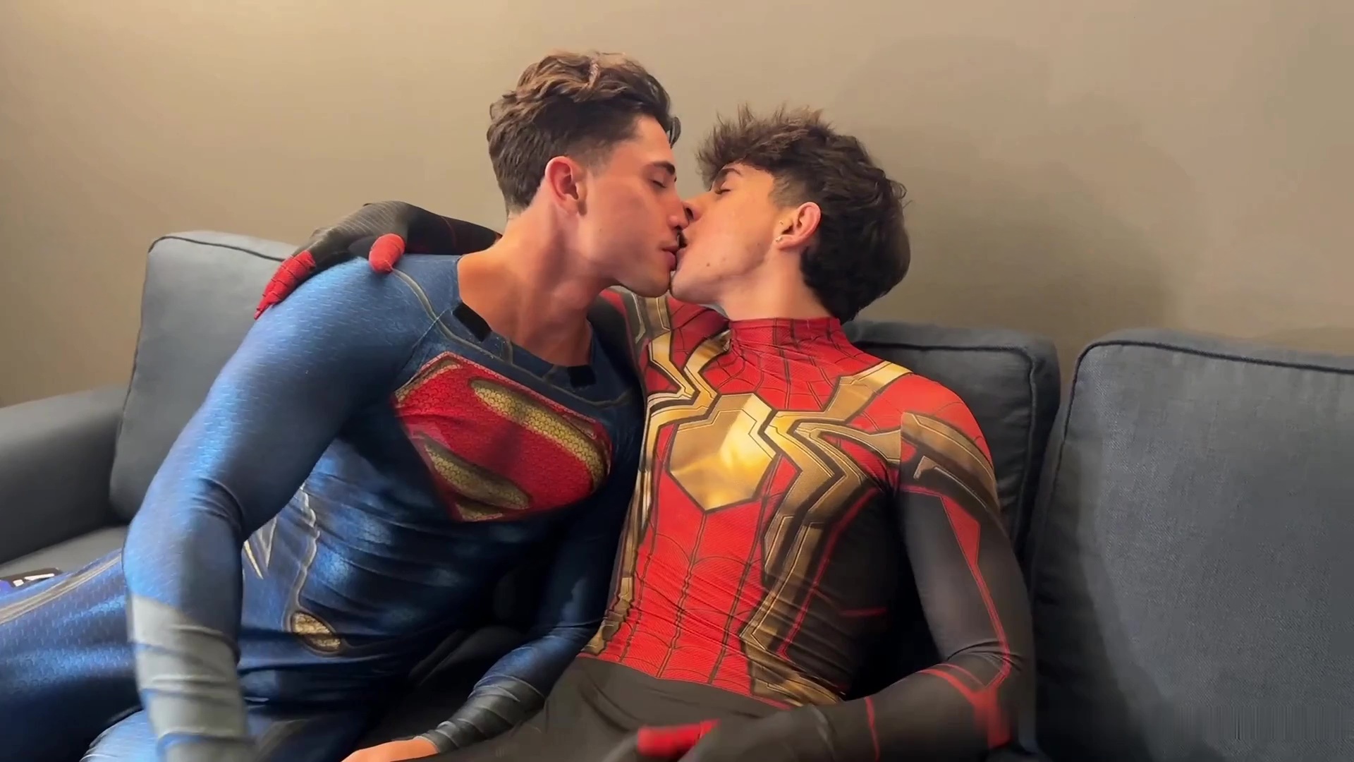 JustTheGays thumbnail for Samuele Cunto (sexysamu) and Ivan.ilterribile – Spiderman vs Superman - amateur gay porn from OnlyFans, MyVidster, GayForFans and more! - Anal, Bareback, Jerk Off, Young & Twink