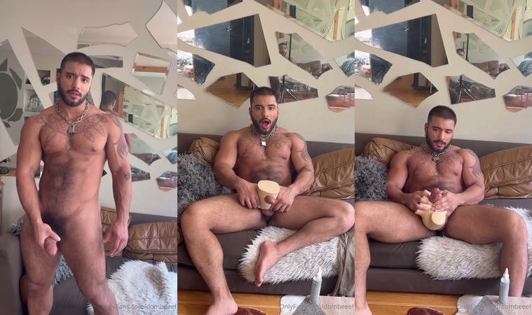JustTheGays thumbnail for David Christian (Dombeeef) – Fucking my toy and making myself cum hard - amateur gay porn from OnlyFans, MyVidster, GayForFans and more! - Latin, Jerk Off, Toys, Muscle, Solo