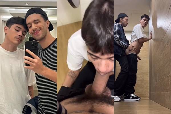 JustTheGays thumbnail for Marcus Mendes and Pedrin Zedan suck and fuck in the public bathroom – marcusdotado - amateur gay porn from OnlyFans, MyVidster, GayForFans and more! - Oral, Latin, Bareback, Anal