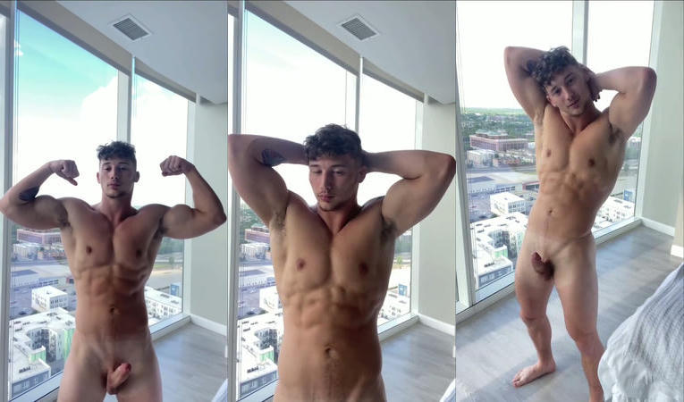 OnlyGays thumbnail for Stroking my dick while showing off my muscular body - Noah Hollendonner - amateur gay porn from OnlyFans, MyVidster, GayForFans and more! - Muscle, Solo