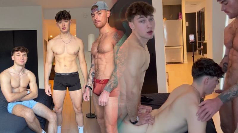 onlytwinks thumbnail for Cooper Kelly (cooperrkelly) begged Artiomboyx and Greyson Lane to fuck him