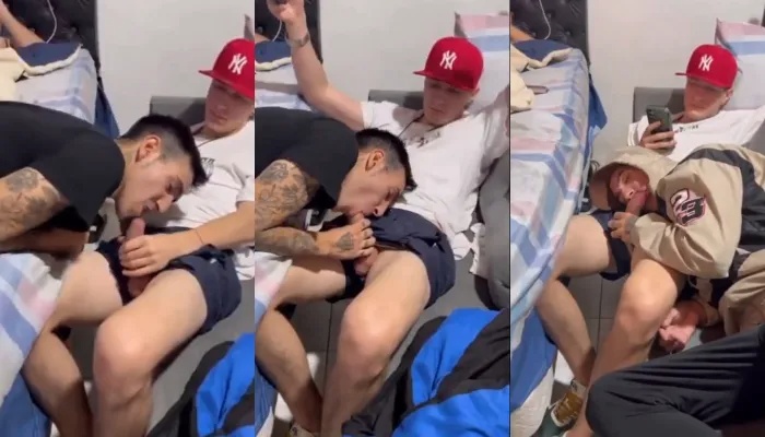 JustTheGays thumbnail for Sucking cock in the frat house - amateur gay porn from OnlyFans, MyVidster, GayForFans and more! - Oral, Young & Twink