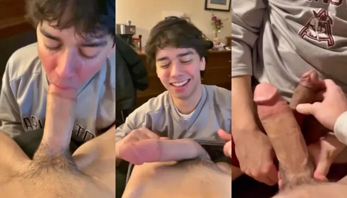 JustTheGays thumbnail for Twink struggles to suck on a young monster cock - amateur gay porn from OnlyFans, MyVidster, GayForFans and more! - Big Cock, Oral, Young & Twink