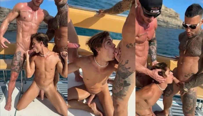 OnlyGays thumbnail for Austin Ponce sucks two cocks on the deck of the boat - amateur gay porn from OnlyFans, MyVidster, GayForFans and more! - Young & Twink, Oral, Outdoor, Muscle