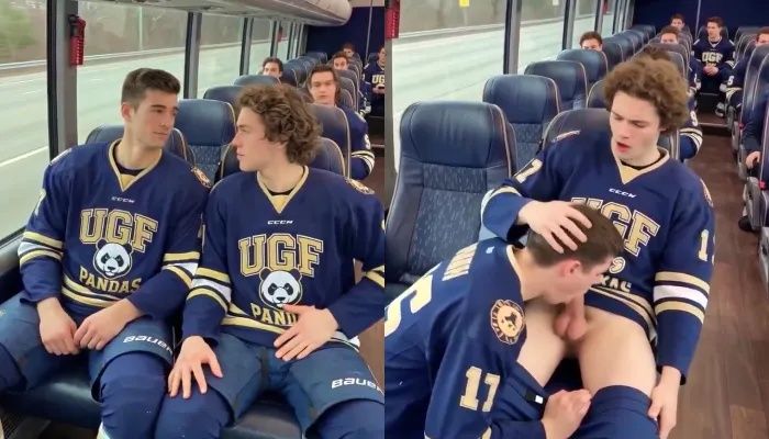 JustTheGays thumbnail for Cosmic_training – fucking on the bus on the way to the game - amateur gay porn from OnlyFans, MyVidster, GayForFans and more! - Anal, Bareback, Young & Twink