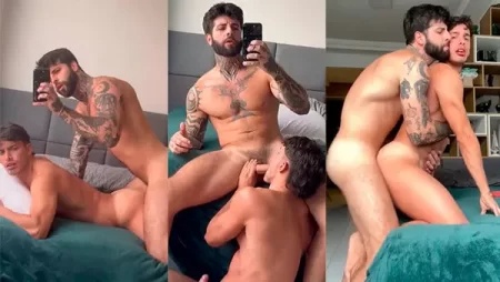 JustTheGays thumbnail for Rafael Newbold fucks Maxi Tassi - amateur gay porn from OnlyFans, MyVidster, GayForFans and more! - Anal, Bareback