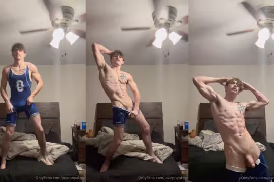 onlytwinks thumbnail for Showing off my wrestling singlet and cock - Joseph Yates (josephyates)